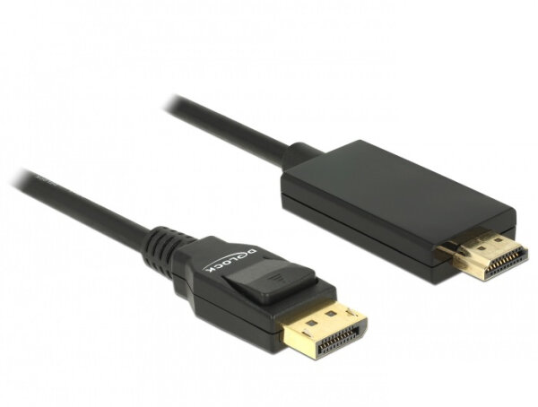 DELOCK Displayport Kabel DP -> HDMI St/St 4K 1.00m schwarz