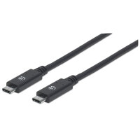 MANHATTAN USB 3.2 Kabel 10Gbit/s C-Stecker auf C-Stecker 1m
