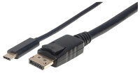 MANHATTAN USB Typ C auf DisplayPort-Adapterkabel 1m schwarz