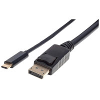 MANHATTAN USB Typ C auf DisplayPort-Adapterkabel 2m schwarz