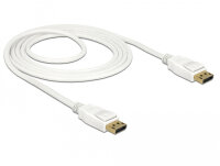 DELOCK Kabel DP 1.2 -> DP St/St 1.5m weiß    4K...