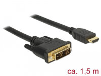 DeLOCK Kabel DVI 18+1 Stecker -> HDMI Typ-A Stecker...