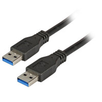 EFB USB3.0 Anschlusskabel A-A,St.-St.,1.8m,schwarz,Premium