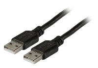 EFB USB2.0 Anschlusskabel A-A,St.-St.,1.8m,schwarz,Classic