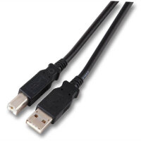 EFB USB2.0 Anschlusskabel A-B,St.-St.,3m,schwarz,Classic
