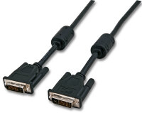 EFB DVI-D Dual Link,2x DVI-D 24+1,St.-St.,AWG 28.5m,sw