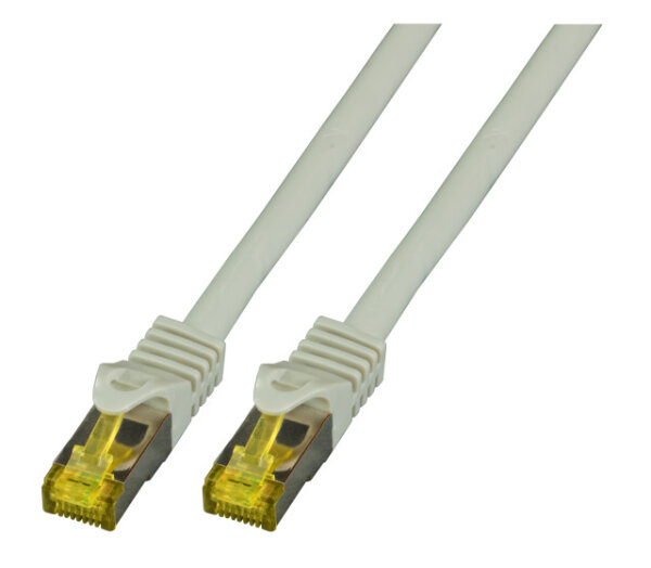 EFB RJ45 Patchk. S/FTP Cat.6A LSZH Cat.7 Rohk.  0.25m grau