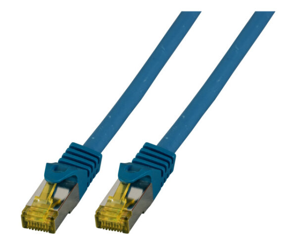 EFB RJ45 Patchk. S/FTP Cat.6A LSZH Cat.7 Rohk.  1.00m blau