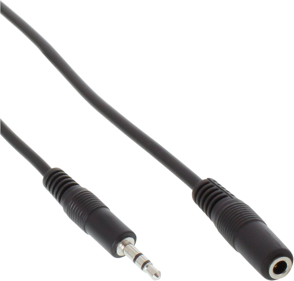 InLine High Quality 3.5mm Audio Klinkenverlängerung Stecker/Buchse 3m schwarz