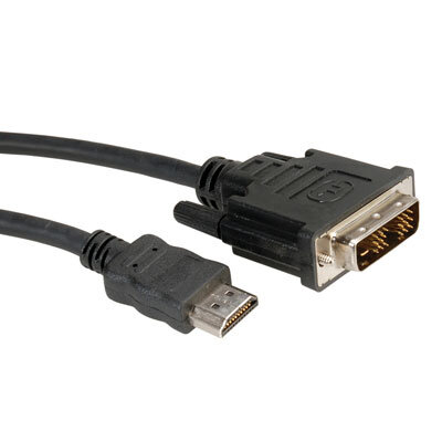 HDMI-DVI Kabel 2m Roline