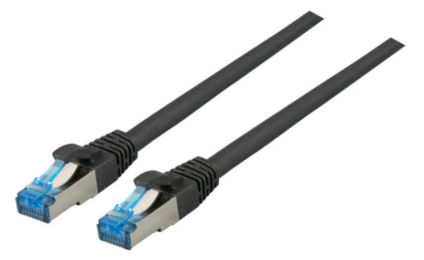 EFB RJ45 Patchk. S/FTP Cat.6A Cat7 TPE superflex  0.15m schw