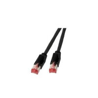 EFB RJ45 Patchkabel S/FTP Cat.6A TM21 UC900  0.50m schwarz