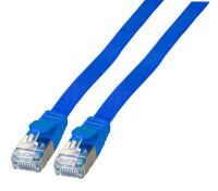 EFB RJ45 Flachpatchkabel U/FTP Cat.6A PVC  0.25m blau