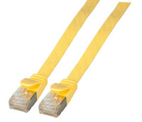 EFB RJ45 Flachpatchkabel U/FTP Cat.6A PVC  0.50m gelb