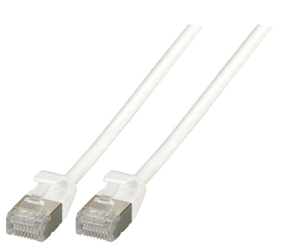 EFB RJ45 Patchk. U/FTP Cat.6A TPE 4mm ultraflex  0.25m weiß