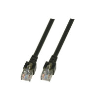 EFB RJ45 Patchkabel SF/UTP Cat.5e PVC CCA  1.50m schwarz