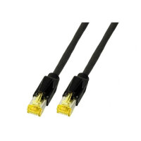 EFB RJ45 Patchkabel S/FTP Cat.6A PUR TM31  0.50m schwarz