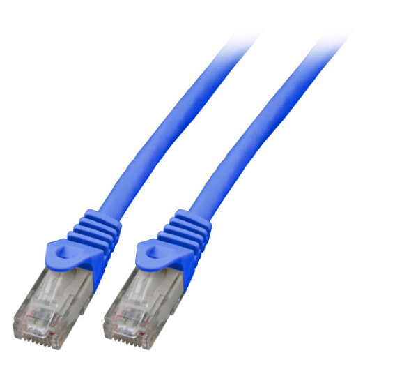 EFB RJ45 Patchkabel U/UTP Cat.6 LSZH CCA  1.50m blau