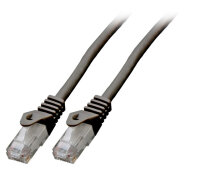 EFB RJ45 Patchkabel U/UTP Cat.6 LSZH CCA  7.50m schwarz