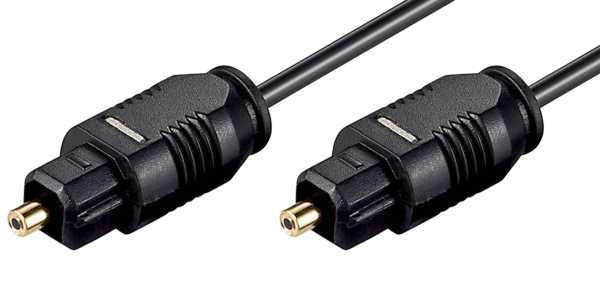 Goobay HQ Toslink Kabel 2x Stecker 50cm schwarz