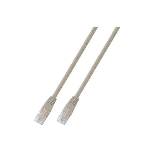 EFB RJ45 Patchkabel U/UTP, Cat.6, PVC, CCA, 1m, grau