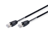 DIGITUS Patchkabel Cat6  S/FTP 2xRJ45  1.0m schwarz Outdoor
