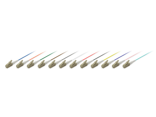 Equip Patchkabel LC->PC 1.00m 12Stk Single Dupl. OM3  12Farb