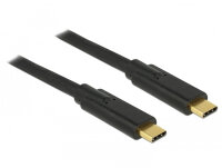 DELOCK Kabel USB 2.0 C > C 3.0m 3A schwarz