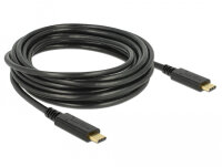 DELOCK Kabel USB 2.0 C > C E-Marker 5A 4.0m schwarz