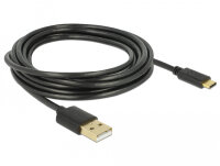 DELOCK Kabel USB 2.0 A > C 3.0m schwarz