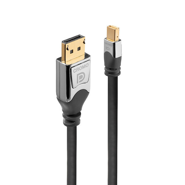 LINDY Mini-DisplayPort an DisplayPort Kabel CROMO 0.5m