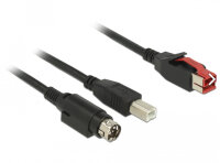 DELOCK PoweredUSB Kab. 24v St > USB-B St + Hosiden...