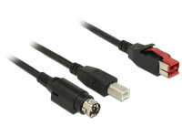 DELOCK PoweredUSB Kab. 24v St > USB-B St + Hosiden...