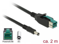 DELOCK PoweredUSB Kabel 12V St > DC 5.5x2.1mm St 2.0m