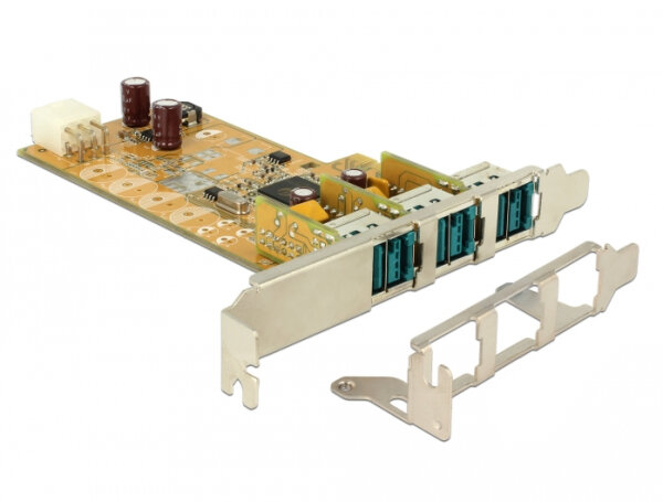 DELOCK PCIe Card Powered USB > 3x 12V