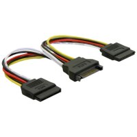 DeLock S-ATA Y-Kabel 15pin Stromanschlussadapter SATA HDD...