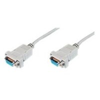 DIGITUS Null-Modem Anschlusskabel, 1,8m, beige