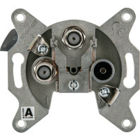 Schwaiger Einzeldose zwei SAT-ZF Anschlüsse 2 dB