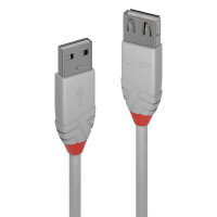 LINDY USB 2.0 Verlängerung Typ A/A Anthra Line M/F...