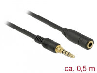 DELOCK Verlängerung Klinke 3.5mm 4Pin St > Bu...