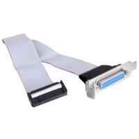 DELOCK Slotblech 1x D-Sub25 Low Profile