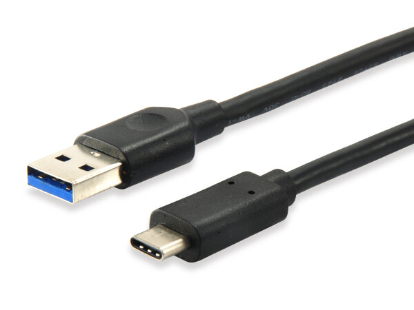 Equip Kabel USB-A3.2->C Gen1 3A         St/St  0.50m schwarz