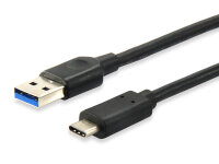 Equip Kabel USB-A3.2->C Gen1 3A         St/St  0.50m...