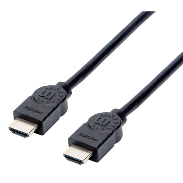 MANHATTAN HDMI-Kabel High Speed A -> A St/St  1.00m geschirm