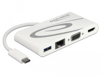 DELOCK Dockingstation USB3.1/C > LAN/HDMI 4K 30Hz/VGA/USB