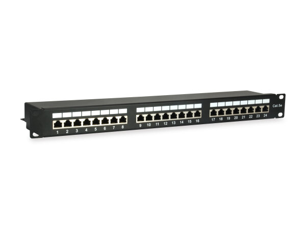 Equip 19" Patchpanel 24xRJ45 Cat5e FTP 1U     100MHz RAL9005