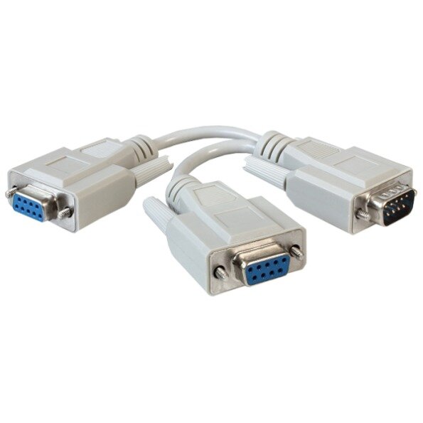 DELOCK Seriell Kabel D-Sub9 -> 2x D-Sub9 St/Bu/Bu 0.17m