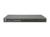 LevelOne Switch  8xGE/12x10GSFP+              19"...