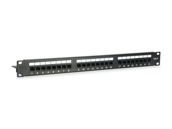 Equip 19" Patchpanel 24xRJ45 Cat6  UTP 1U     250MHz RAL9005