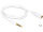 DELOCK Klinkeverl. 3,5mm -> 3,5mm St/Bu 1.00m 4Pin weiß
